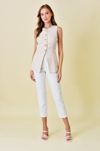 Sophia Sleek Blazer Vest