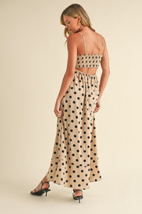 Polka Dot Maxi Dress