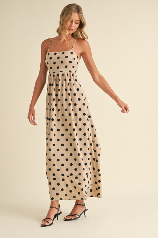 Polka Dot Maxi Dress