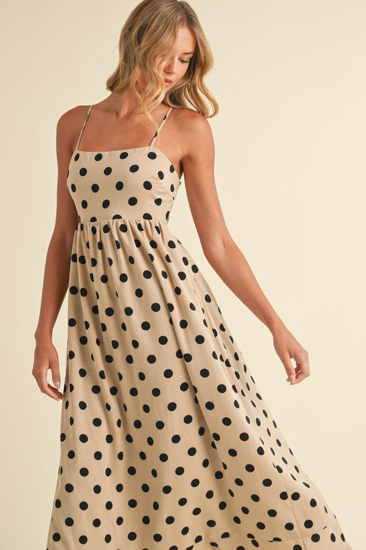 Polka Dot Maxi Dress