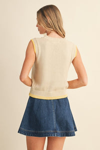 Cherry Pop Knit Vest