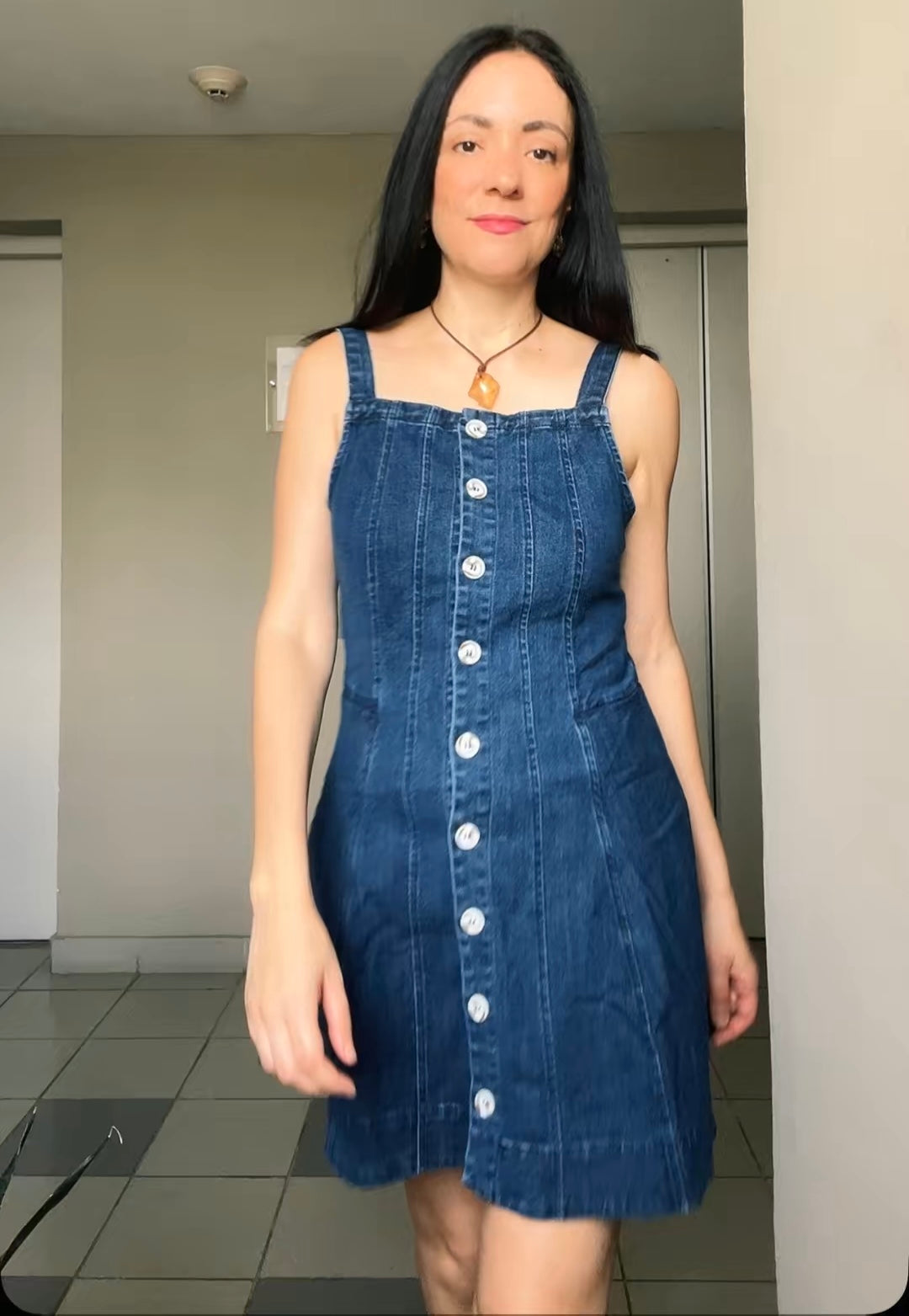 Harper Denim Button Dress