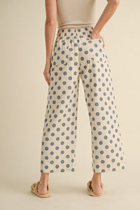 Polka Breeze Wide-Leg Pants